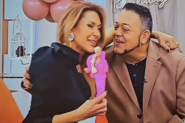 Merche Romero com o irmão Óscar