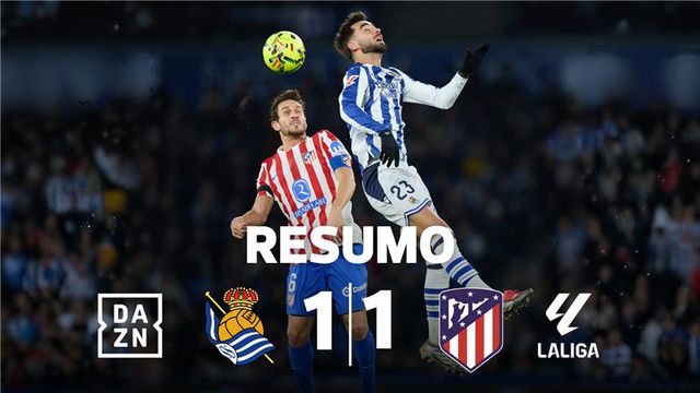 Atlético de Madrid travado por golo português (resumo)