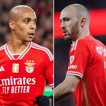 Benfica: Aursnes chega feliz aos 100, João Mário vai triste para os 150