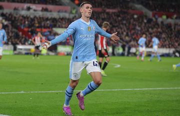 Hat-trick de Foden provoca reviravolta do Manchester City em Brentford