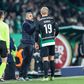 Rui Borges com Harder durante o Sporting-Benfica, da Liga Portugal Betclic, a 29 de dezembro de 2024 (IMAGO)