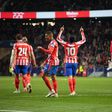 Festejos do Atlético Madrid frente ao Getafe na Taça do Rei