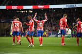 Festejos do Atlético Madrid frente ao Getafe na Taça do Rei