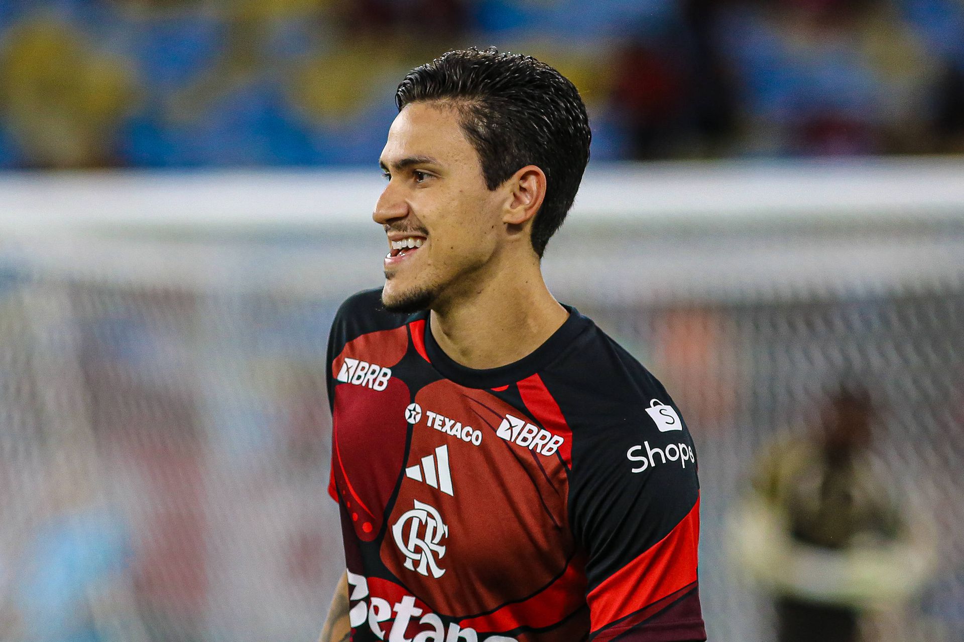 Pedro em 2026: 5 jogos/0 golos pelo Flamengo; Pedro em 2025: 39 jogos/15 golos pelo Flamengo - Foto: IMAGO