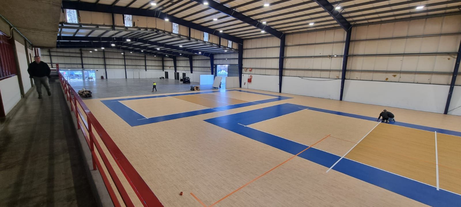 Antes da passagem da depressão Kristin, esta era a cara da casa do MG Volei