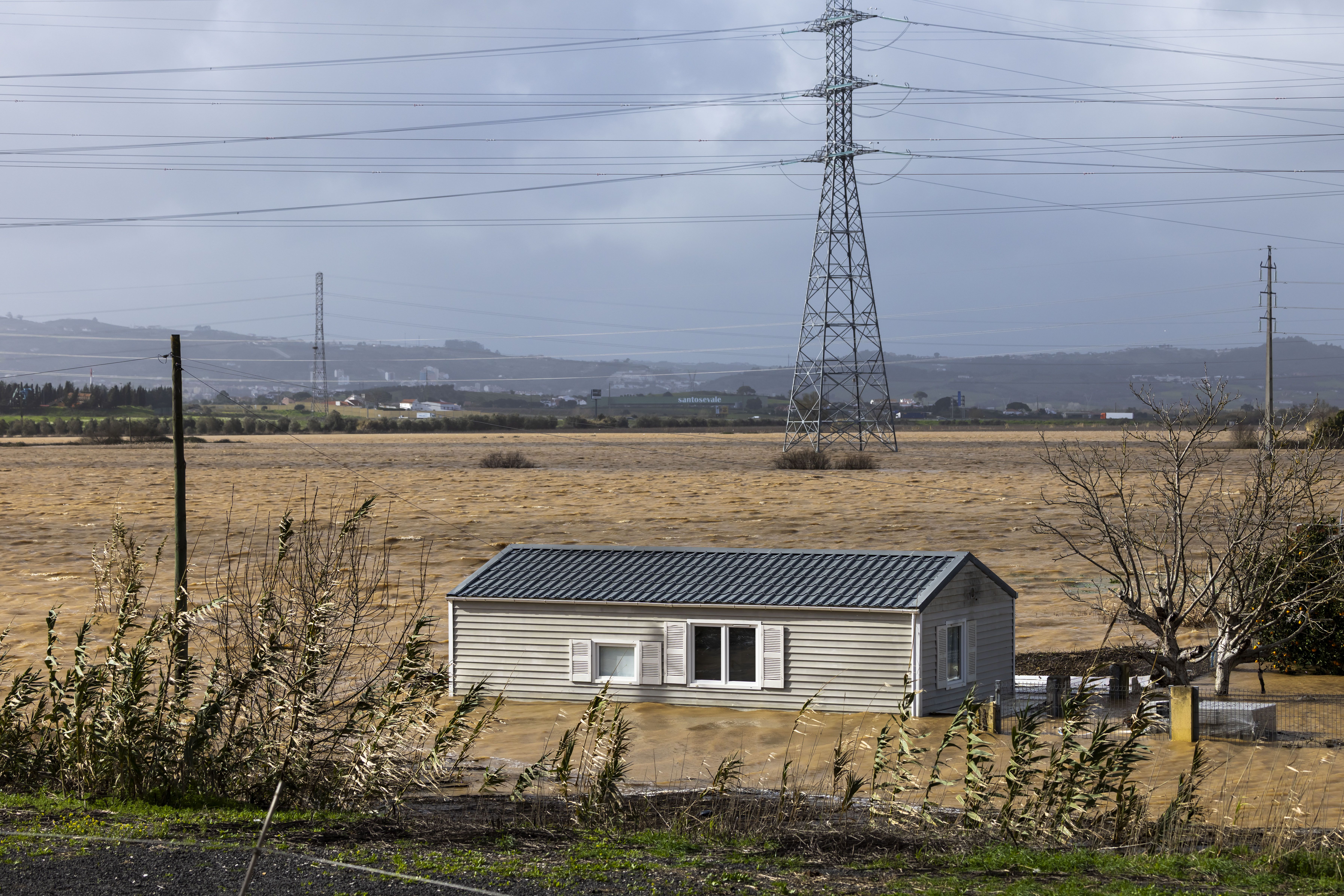 As cheias afetaram a Azambuja - Foto: José Sena Goulão/LUSA