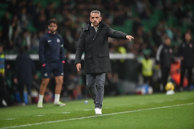 Rui Borges falou em conferência de imprensa, após o triunfo na Taça de Portugal. Foto: Miguel Nunes