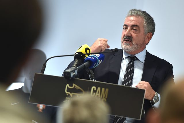 Joaquim Evangelista, presidente do Sindicato de Jogadores Profissionais de Futebol. Foto Miguel Nunes