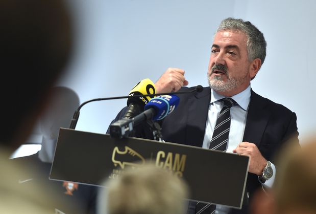 Joaquim Evangelista, presidente do Sindicato de Jogadores Profissionais de Futebol. Foto Miguel Nunes