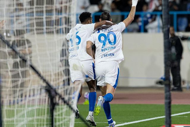 Benzema festeja primeiro golo com a camisola do novo clube - Foto: Al Hilal