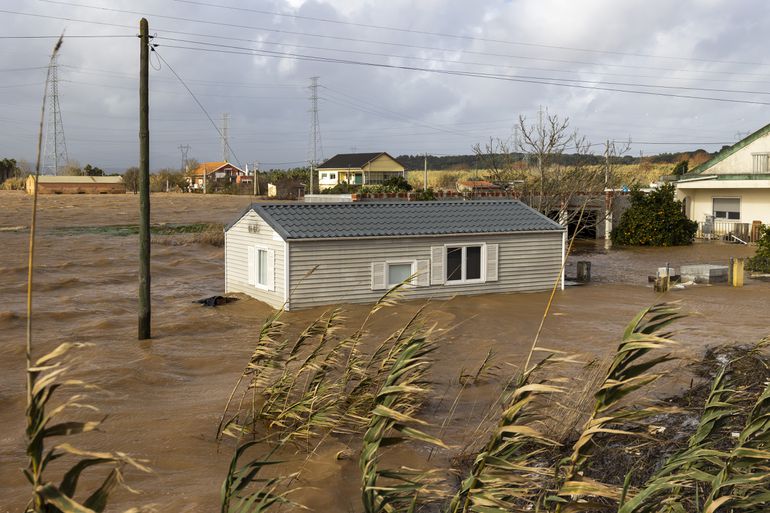 As cheias afetaram a Azambuja - Foto: José Sena Goulão/LUSA