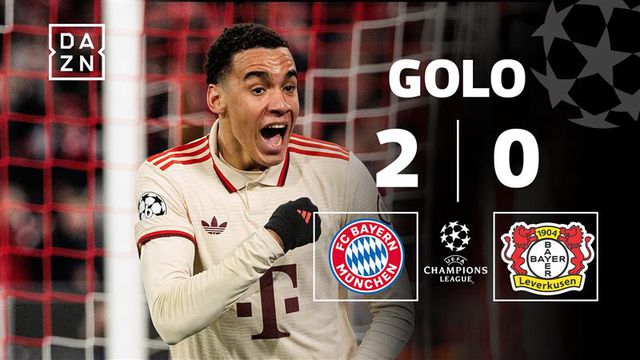 Fífia do guarda-redes do Leverkusen dá segundo golo ao Bayern (vídeo)