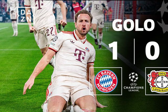 Kane mostra o que é um remate com a cabeça e dá vantagem madrugadora ao Bayern