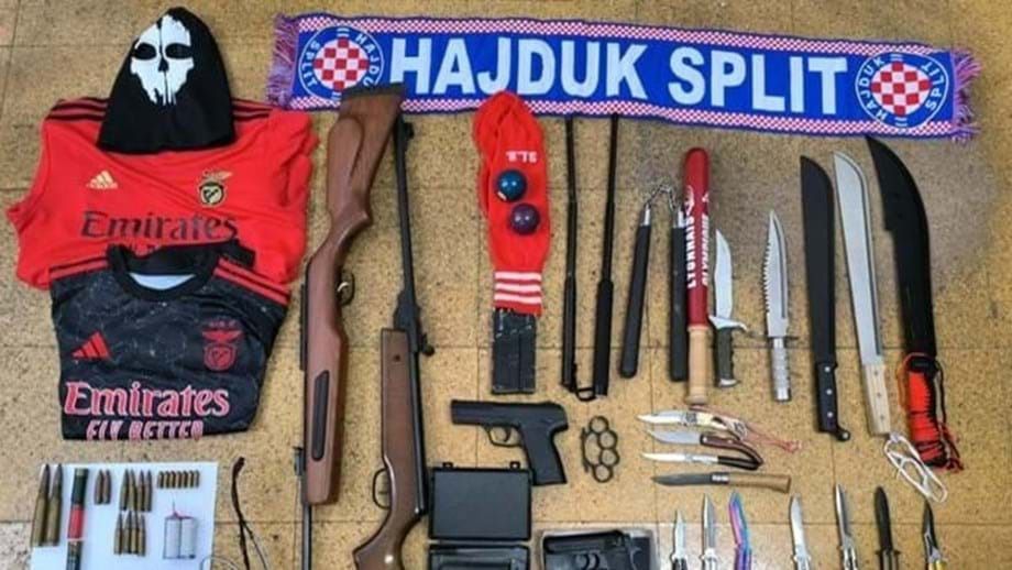 PSP detém cinco elementos dos 'No Name Boys' e apreende armas, facas e um carregador de metralhadora