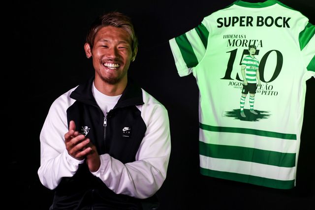 Hidemasa Morita, médio internacional japonês de 30 anos - Foto: SPORTING CP