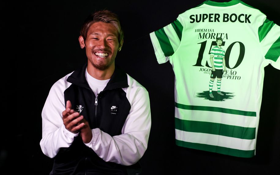 Hidemasa Morita, médio internacional japonês de 30 anos - Foto: SPORTING CP