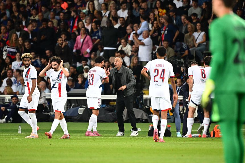 Luis Enrique a dar indicações a Zaire-Emery