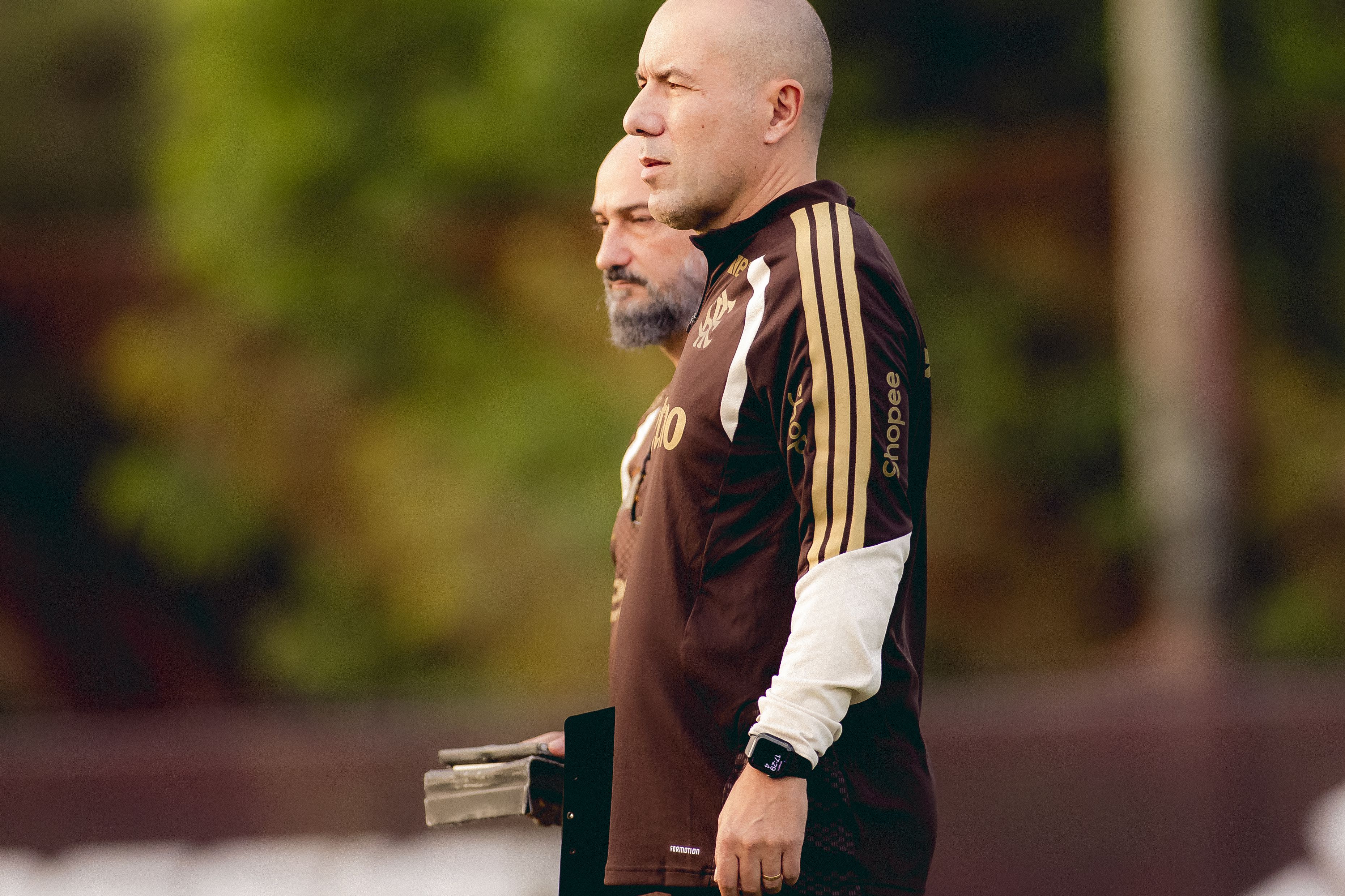 Leonardo Jardim já a trabalhar com os jogadores no Flamengo - Foto: Flamengo