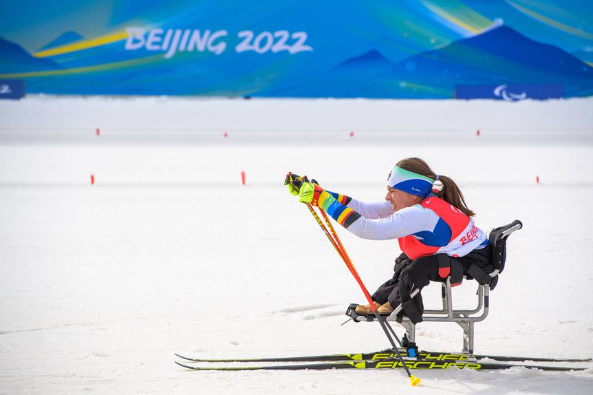 O esqui é uma das modalidades fundadoras dos Jogos Paralímpicos de inverno. IMAGO