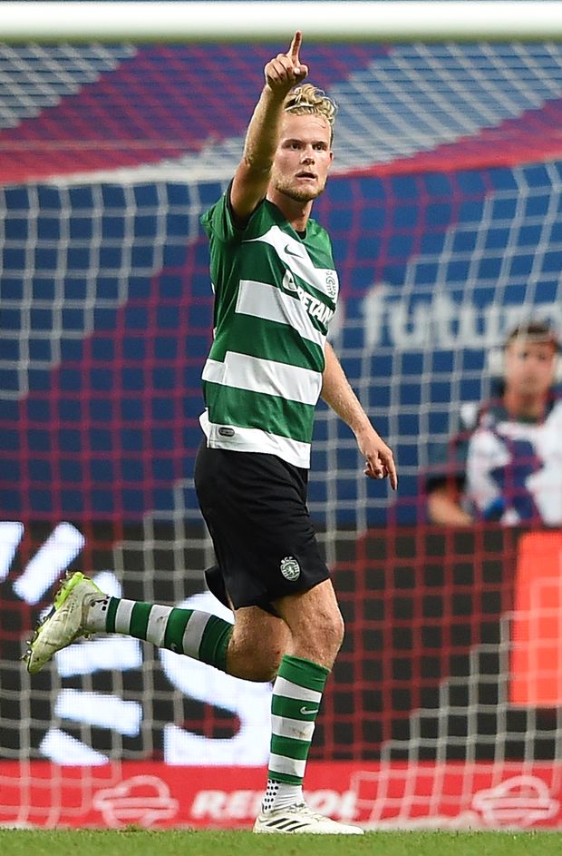 Hjulmand ainda festejou em 2023 mas o golo foi anulado (Foto A BOLA)