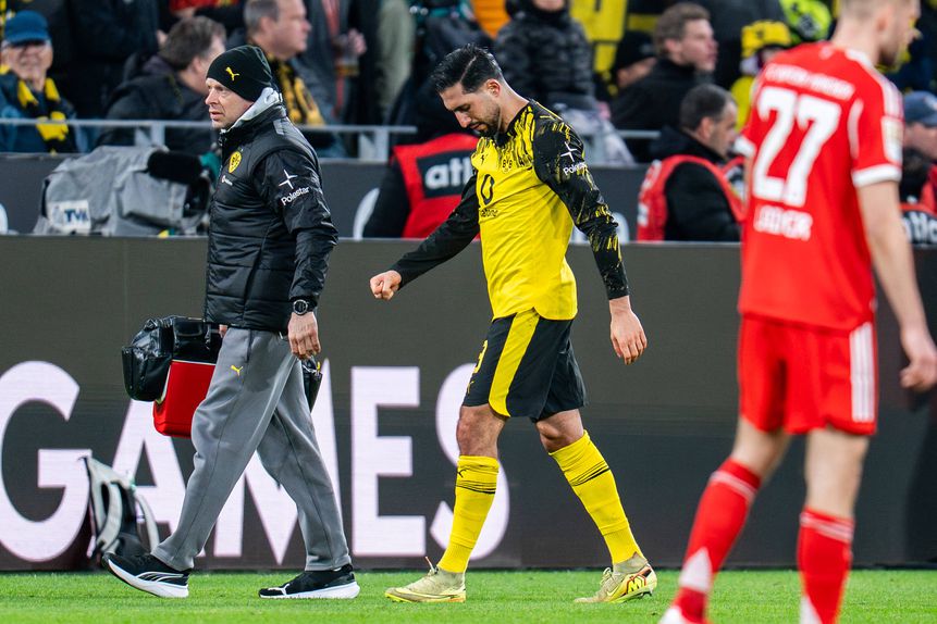 Emre Can lesionou-se gravemente frente ao Bayern