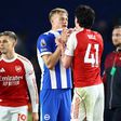 A estatística que prova o tempo gasto pelo Arsenal frente ao Brighton