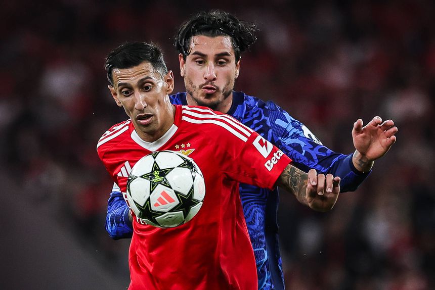 Di María a defrontar o Atlético Madrid na Luz pelo Benfica para a Champions