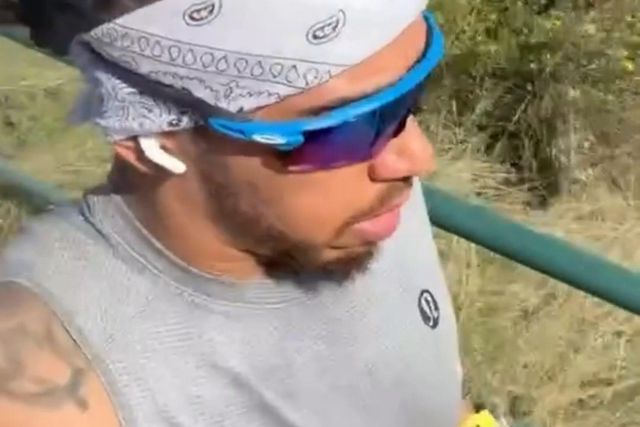 Treino intenso de Lewis Hamilton