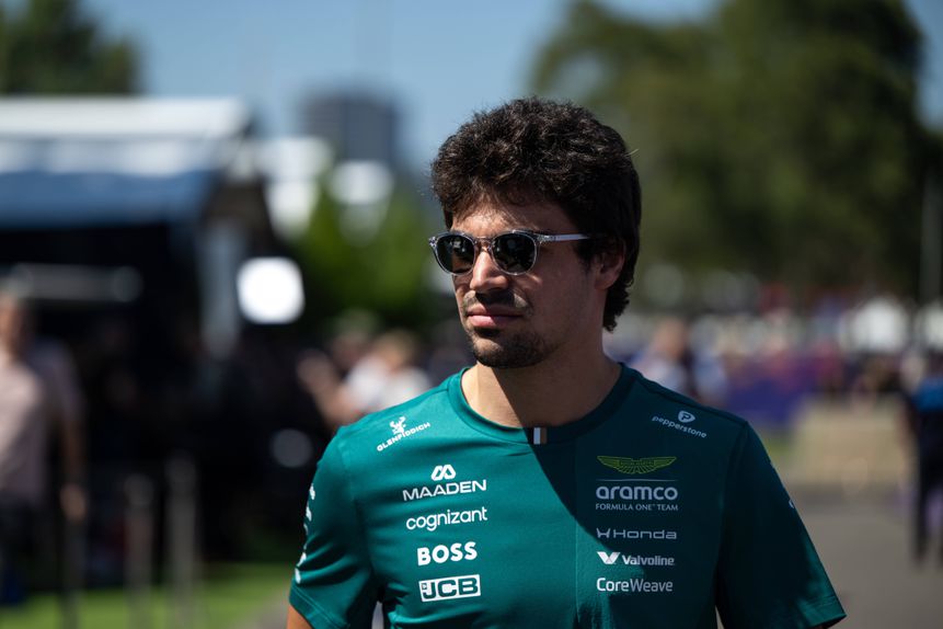 Lance Stroll, filho de Lawrence Stroll e colega de equipa de Fernando Alonso na Aston Martin