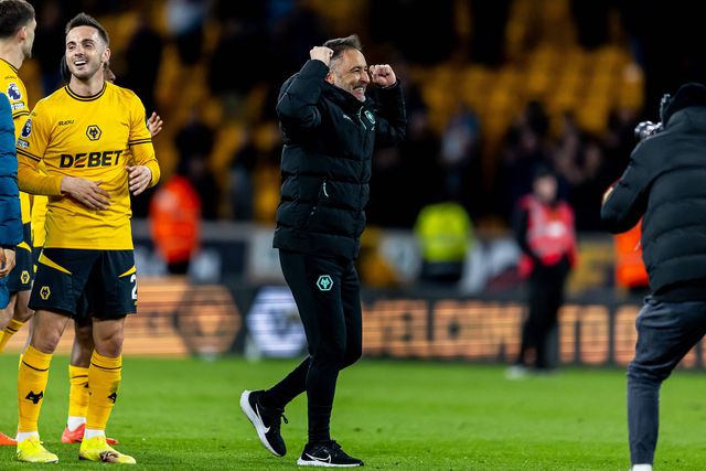 Vítor Pereira a celebrar mais uma vitória pelo Wolverhampton na Premier League