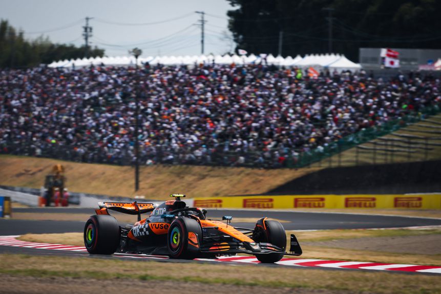 Lando Norris no Grande Prémio do Japão de Fórmula 1