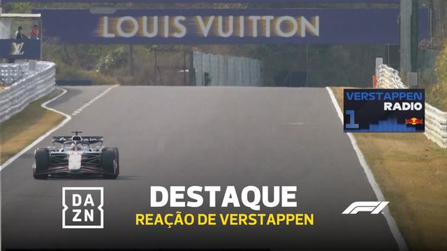 A reação 'esganiçada' de Verstappen após conquistar a pole position