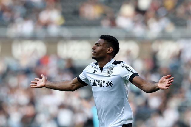 Gustavo Silva marcou o 4.º golo dos vimaranenses, frente aos auriverdes - Foto: Estela Silva/LUSA