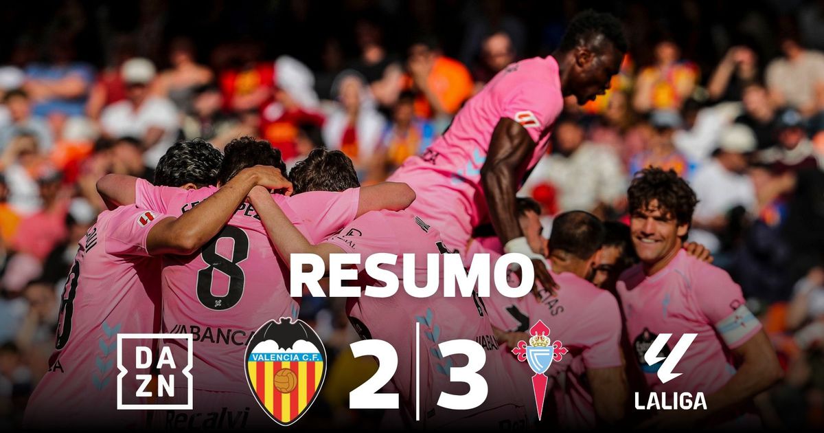 'Remontada' do Celta de Vigo em Valência (resumo)
