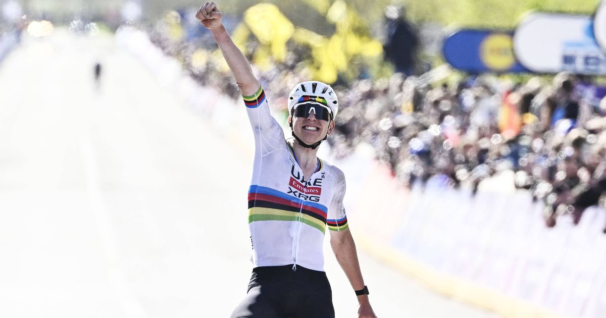 Pogacar revalida título na Volta à Flandres e destrói Van der Poel e Evenepoel
