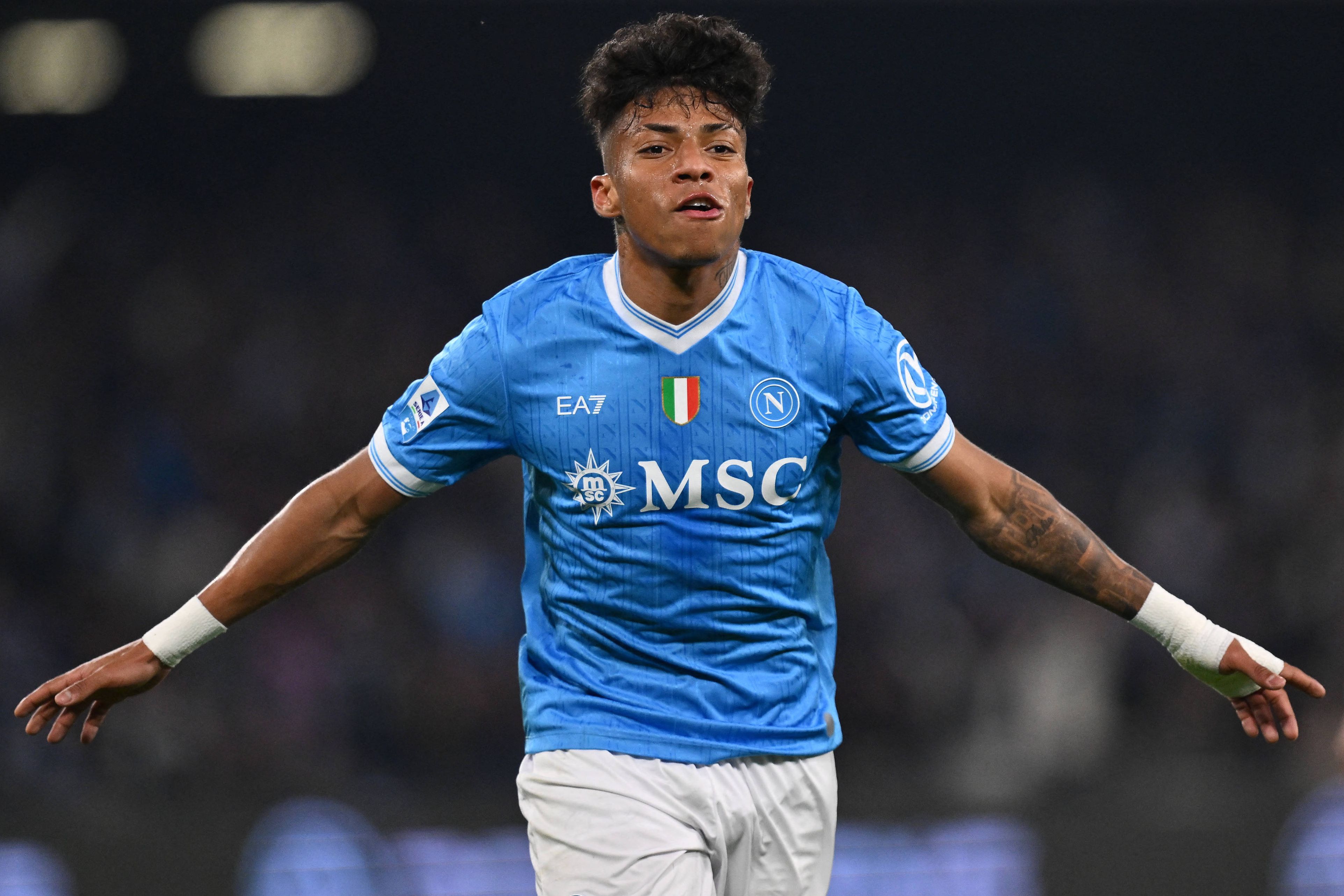 Alisson Santos participou já em sete jogos do Nápoles e marcou dois golos - Foto: IMAGO