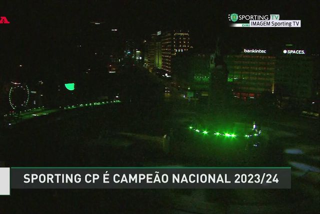 Marquês de Pombal a pintar-se de verde