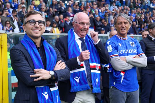 Sven-Goran Eriksson homenageado pela Sampdoria (vídeo e fotos)