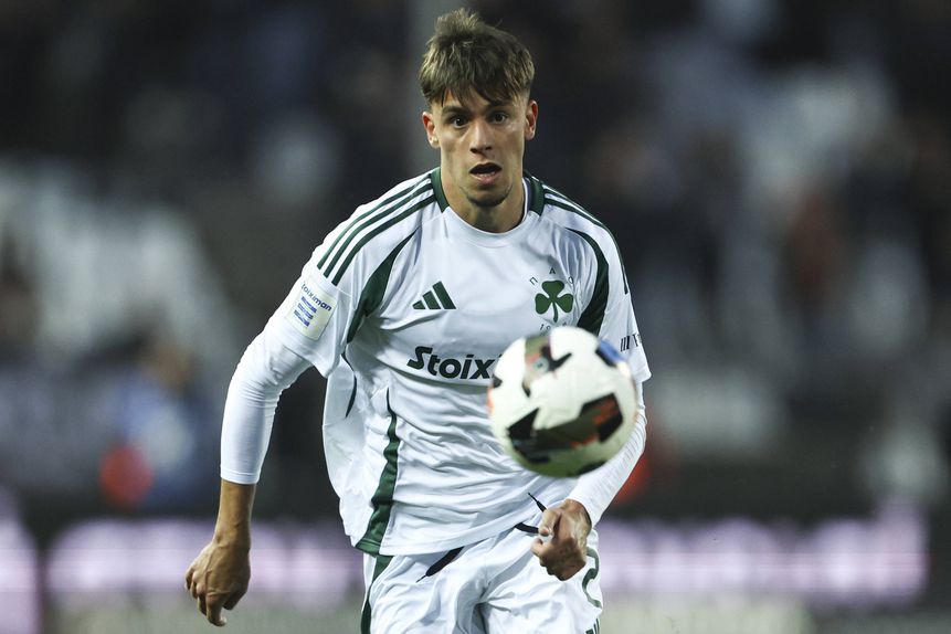 Vagiannidis a representar o Panathinaikos