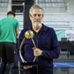 Luís Magalhães com a quinta Taça Hugo dos Santos que conquistou, segunda pelo Sporting        Fotografia FPB