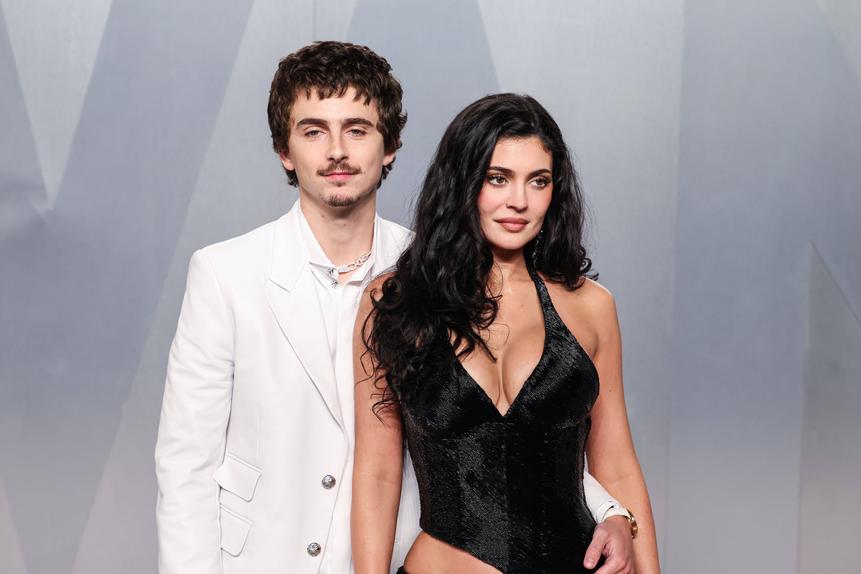 Timothée Chalamet e Kylie Jenner numa festa dos Óscares