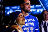 Vasco Sousa com Diogo Costa na festa do título dos dragões - Foto: FC PORTO