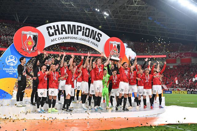 Urawa Red Diaomns celebra conquista da Liga dos Campeões asiática em 2023