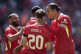 Virgil van Dijk era o capitão de Diogo Jota no Liverpool