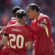 Virgil van Dijk era o capitão de Diogo Jota no Liverpool