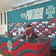 Samu Costa na Conferência de imprensa no Jamor (DR)