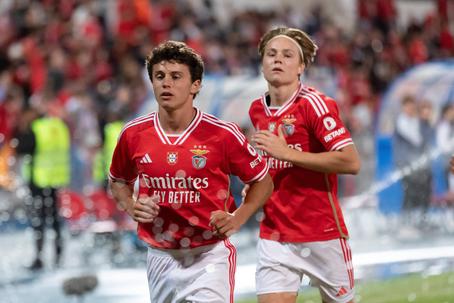 João Neves e Andreas Schjelderup jogaram juntos no Benfica