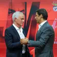 José Mourinho e Rui Costa quando o técnico assinou pelo Benfica - Foto: José Sena Goulão/Lusa