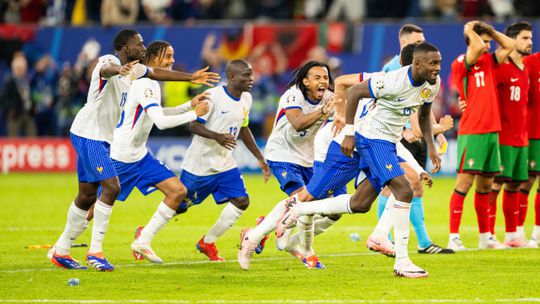Assim celebraram os jogadores da França a passagem à meia-final