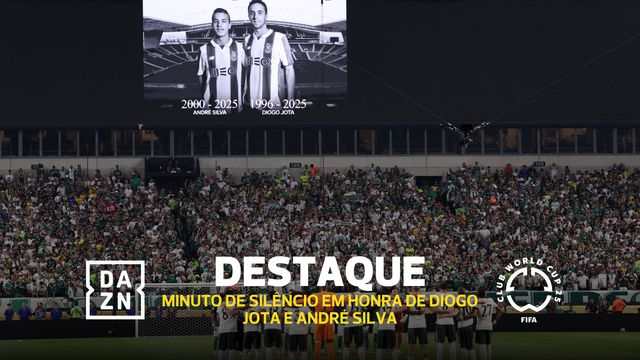 Pedro Neto e Abel Ferreira no minuto de silêncio por Jota e André
